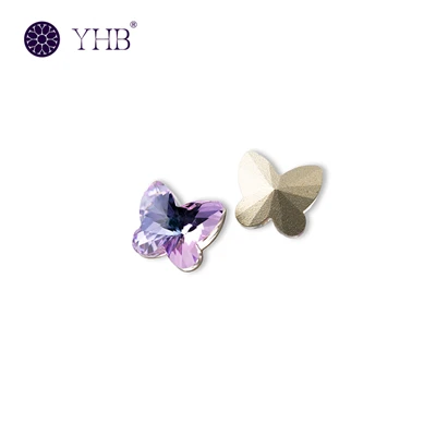 Butterfly Point tilbake Fancy Hotfix Rhinestones